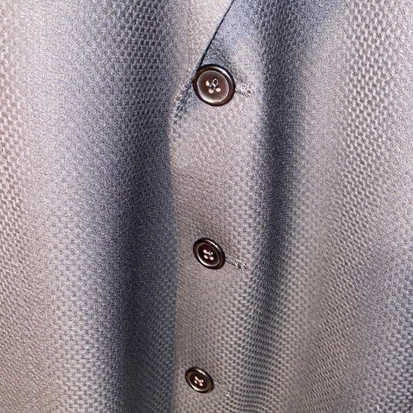 Monsieur by Givenchy 100% Worsted Wool Black Textured Suit Jacket Size 46L - Picture 5 of 9